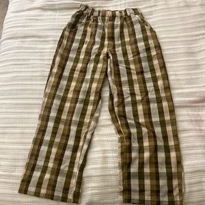 NWT Free People plaid pants